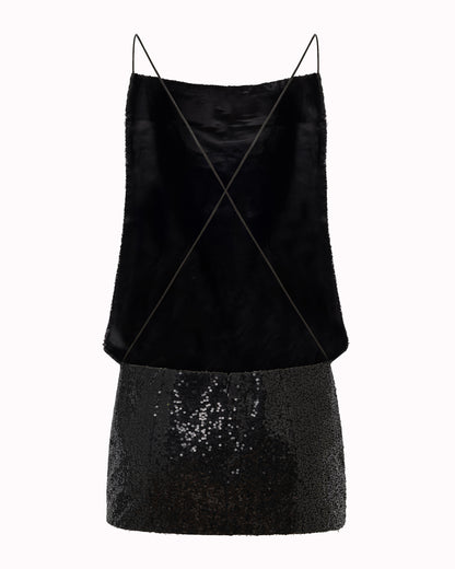 HERETICA DRESS -  BLACK
