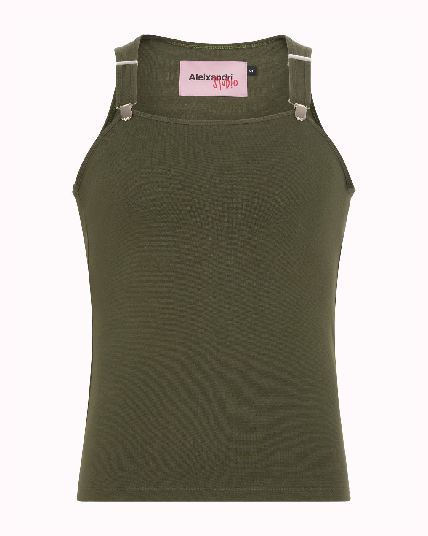 SUSPENDER TANK TOP - KHAKI